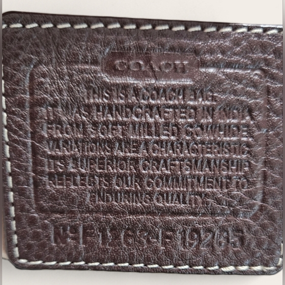 Coach Penelope Chocolate Brown Crossbody Bag w/Wristlet & Guitar Strap - Picture 6 of 12